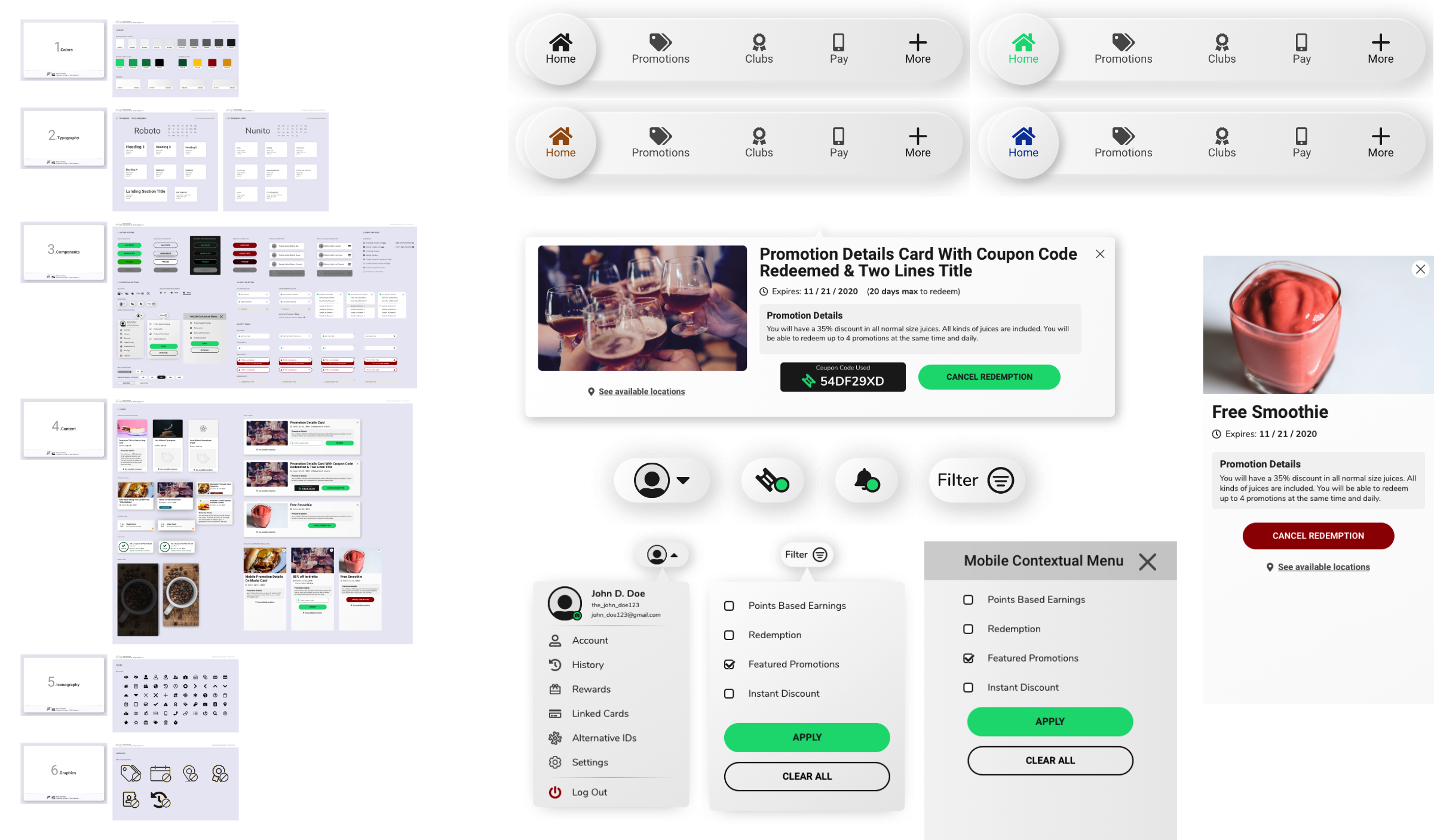 White-label UI system and style guidelines